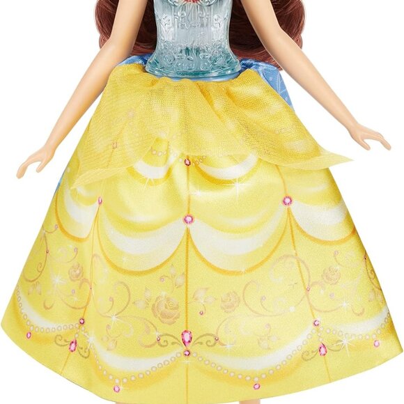 New Hasbro Disney Princess Doll Spin and Switch Belle Toy for Girls, 10.7 in - Picture 15 of 16